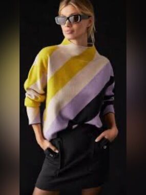 Maeve Anthropologie Cary’s Mockneck Sweater, NEW ($128)!